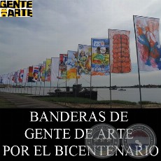 BANDERAS DE GENTE DE ARTE POR EL BICENTENARIO, MAYO 2011
